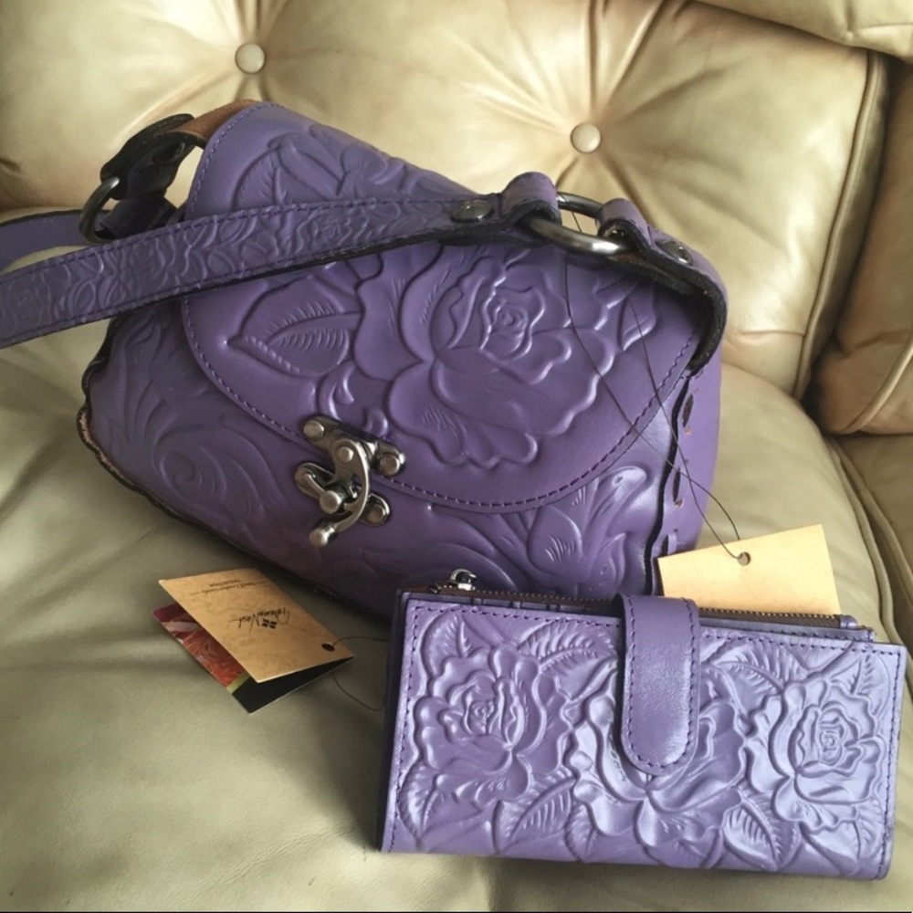 PATRICIA NASH Micaela Rose Bag & Wallet Amethyst